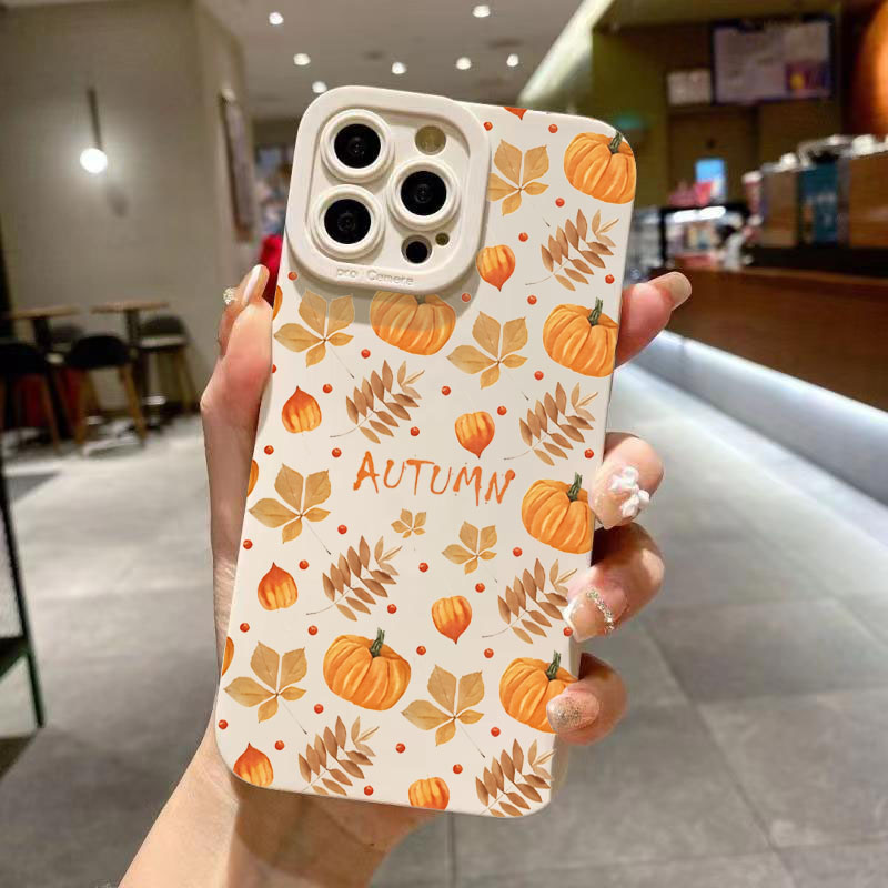 Phone Cases Xiaomi 15 - الخريف أوراق القيقب اليقطين نمط تصميم