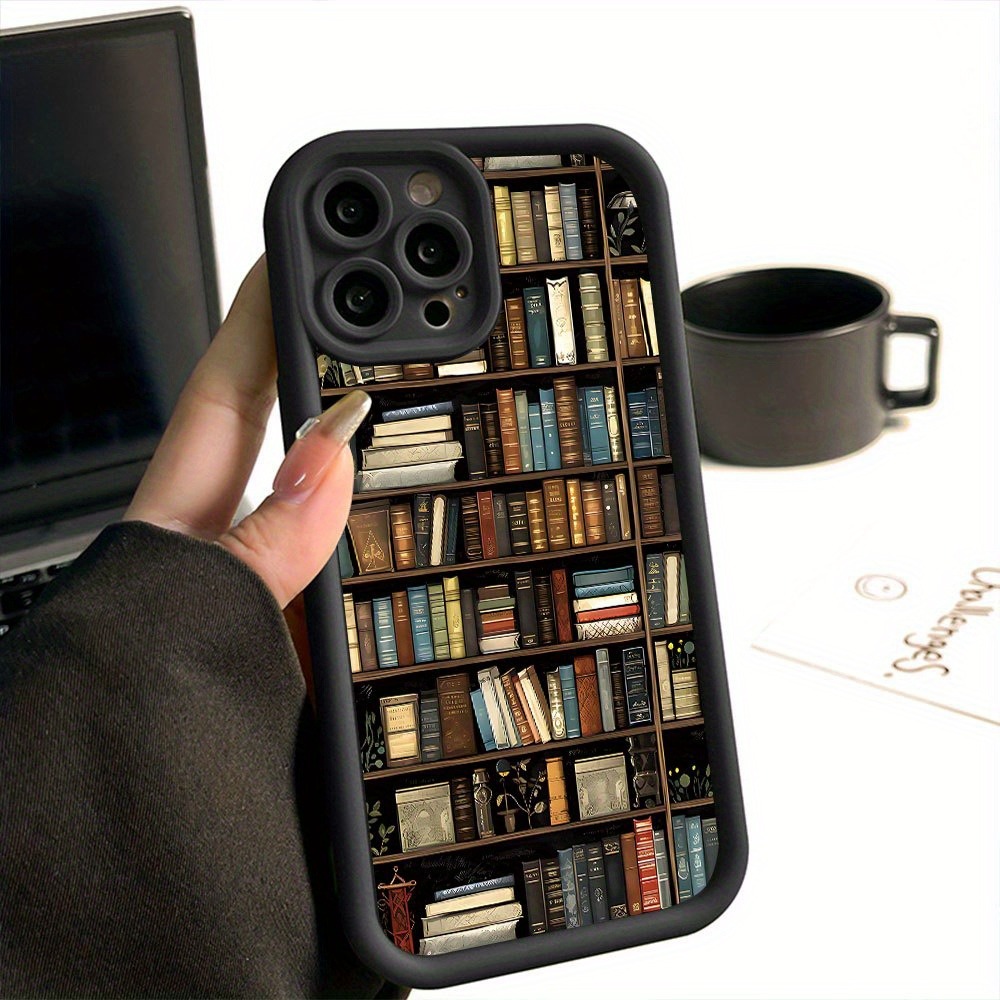 Phone Cases Iphone 13 - غطاء هاتف بتصميم رف كتب إبداعي
