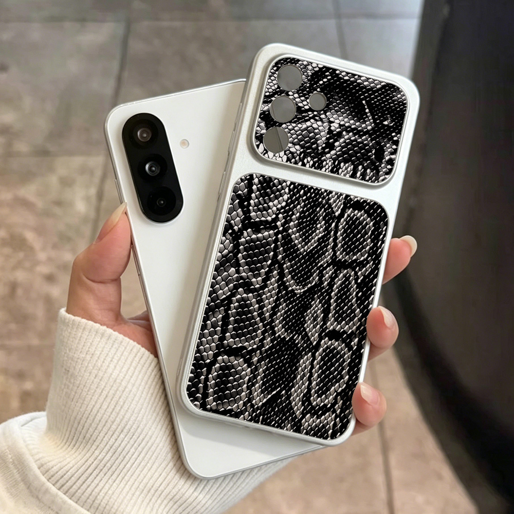 Phone Cases Galaxy A16 5G - غطاء هاتف بنقشة جلد الثعبان مع