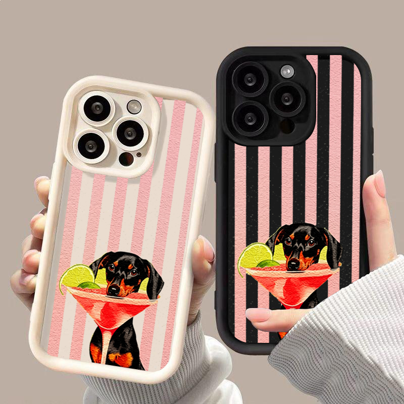 Phone Cases Xiaomi 15 - غطاء هاتف لطيف بطباعة كلب مخطط