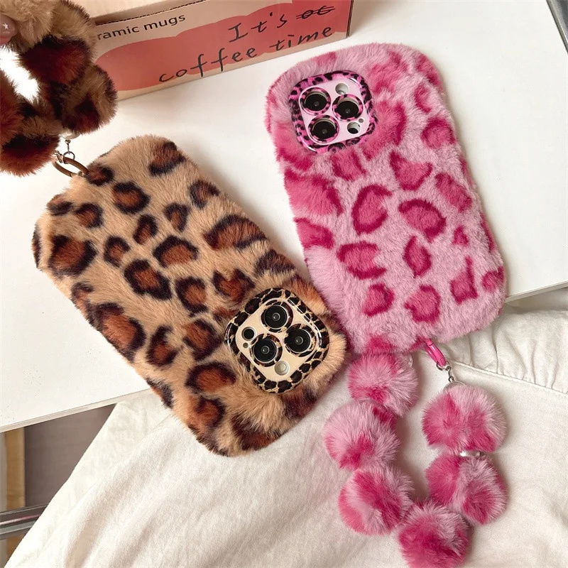 Phone Cases Iphone 13 - غطاء هاتف أنيق بتصميم الفهد الفروي