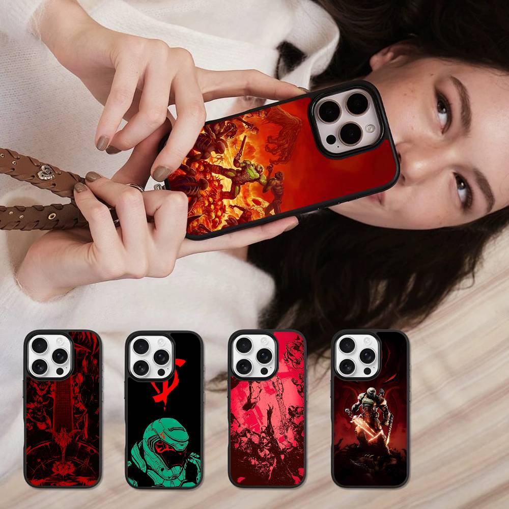 Phone Cases H&M - غطاء هاتف Game H-DOOM Eternal-S لآيفون،