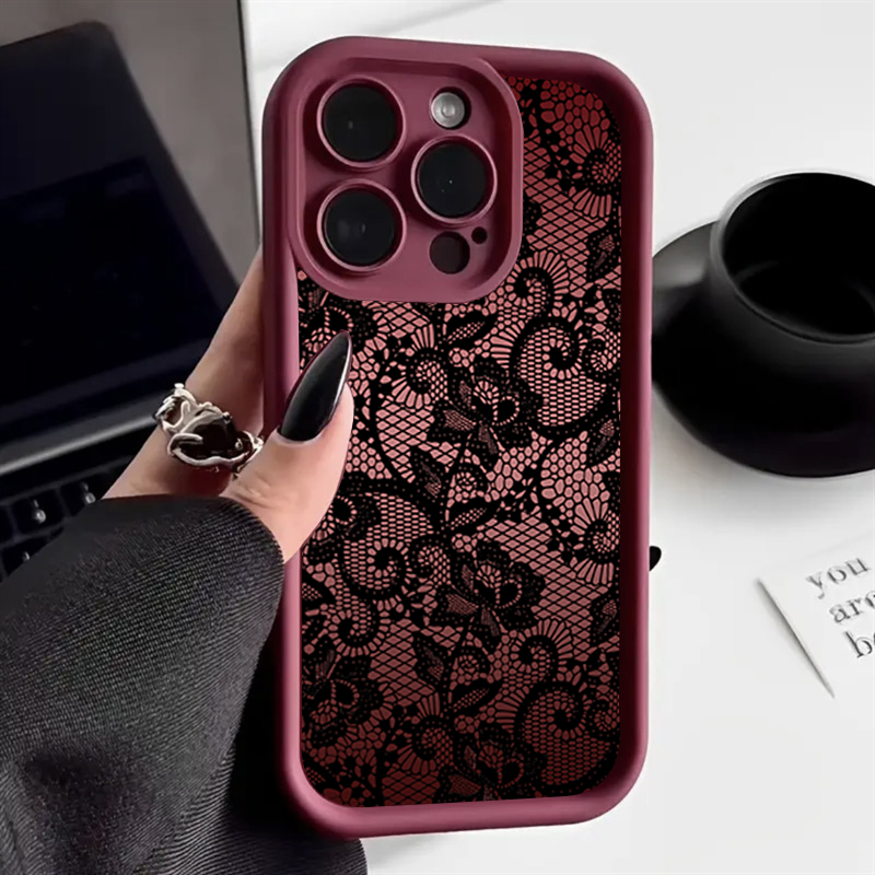 غطاء هاتف أنيق مزخرف بالدانتيل - مراجعة Phone Cases Xr Iphone وسعره