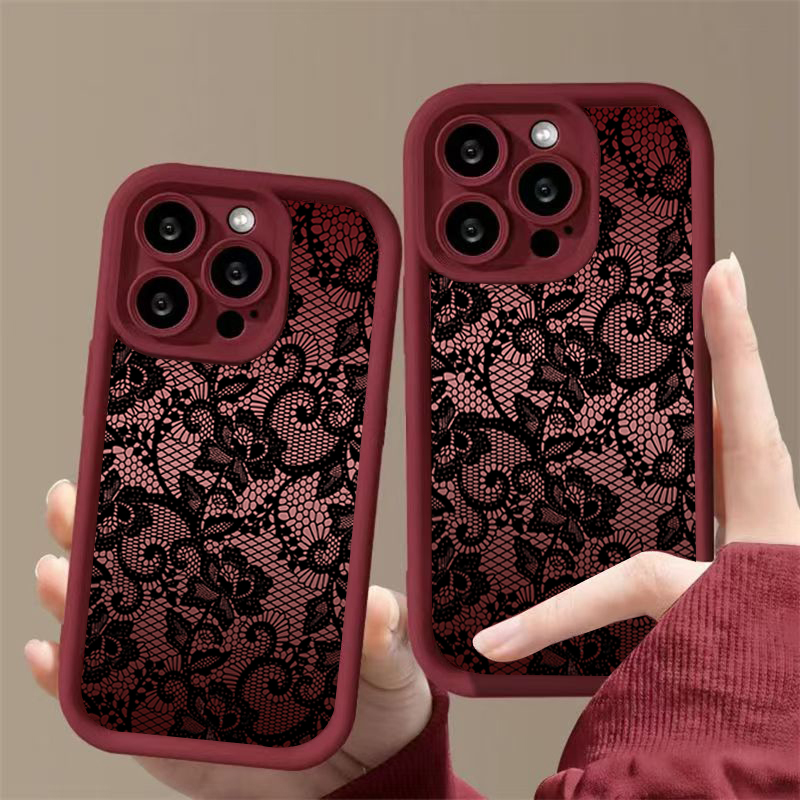 غطاء هاتف أنيق مزخرف بالدانتيل - مراجعة Phone Cases Xr Iphone وسعره