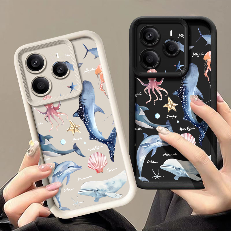 غطاء هاتف ناعم بنمط دولفين لطي - مراجعة Phone Cases Xiaomi 15 وسعره