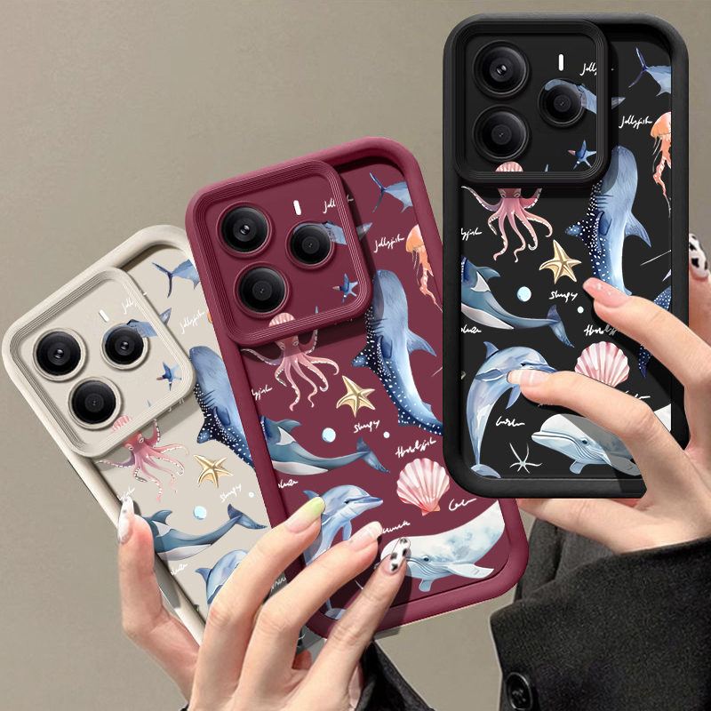 غطاء هاتف ناعم بنمط دولفين لطي - مراجعة Phone Cases Xiaomi 15 وسعره