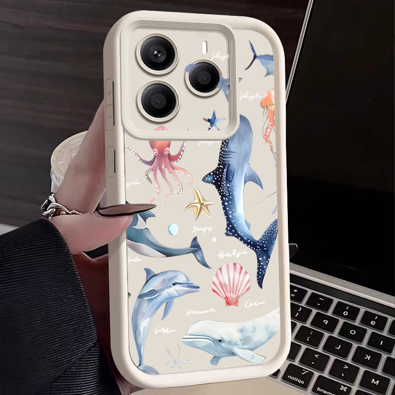 غطاء هاتف ناعم بنمط دولفين لطي - مراجعة Phone Cases Xiaomi 15 وسعره