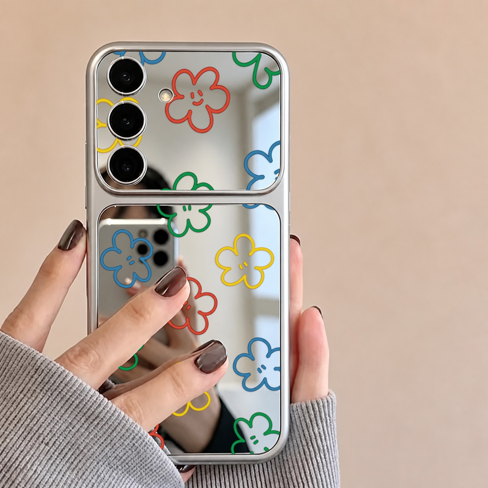 غطاء هاتف مزين بمرآة مكياج وزه - مراجعة Phone Cases Galaxy A16 5G وسعره