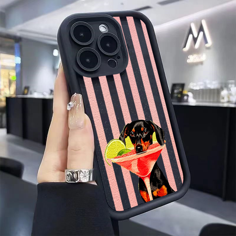 غطاء هاتف لطيف بطباعة كلب مخطط - مراجعة Phone Cases Xiaomi 15 وسعره
