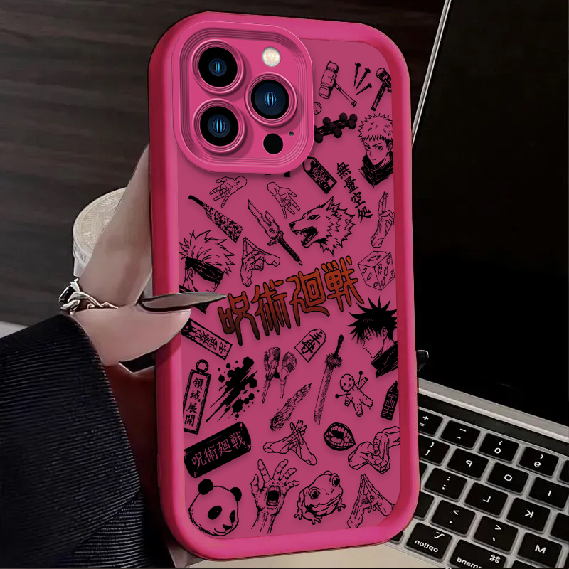 غطاء هاتف إبداعي بتصميم أنمي ج - مراجعة Phone Cases Jujutsu Kaisen وسعره