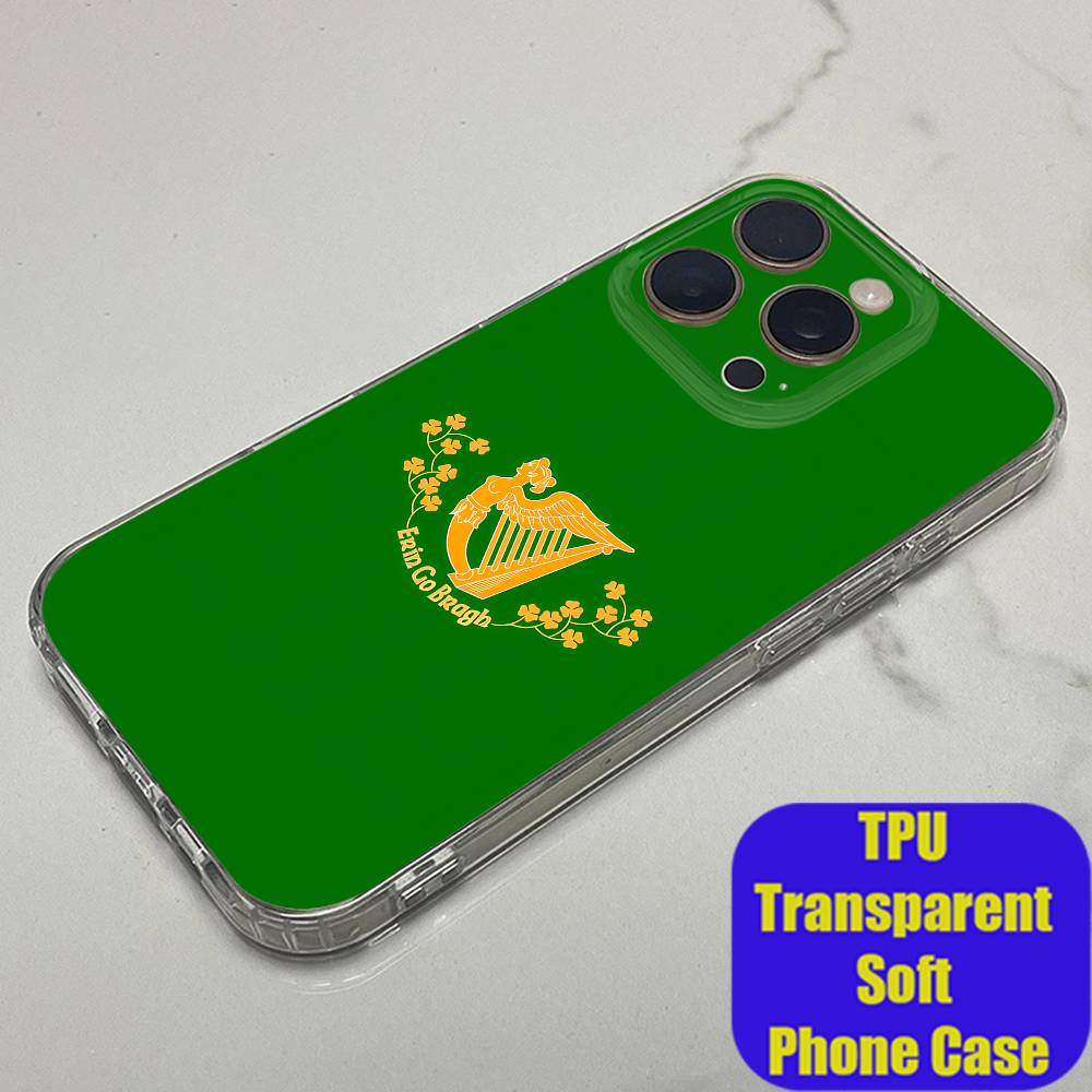 غطاء هاتف شفاف بتصميم علم أيرل - مراجعة Phone Cases Ireland وسعره