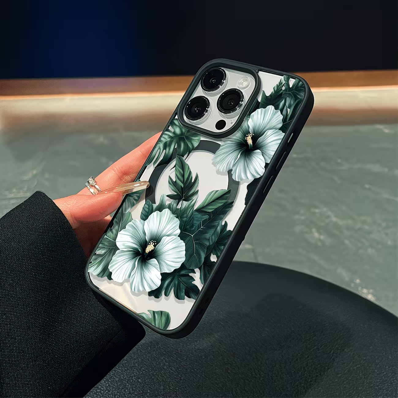 غطاء هاتف شفاف بتصميم زهور خضر - مراجعة Phone Cases Xr Iphone وسعره