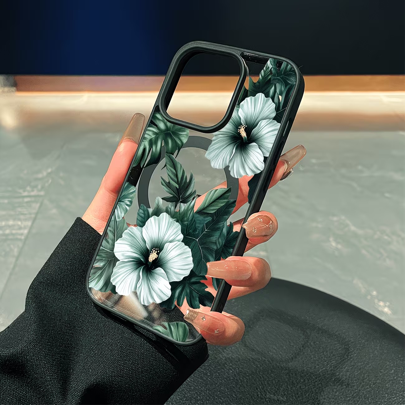 غطاء هاتف شفاف بتصميم زهور خضر - مراجعة Phone Cases Xr Iphone وسعره