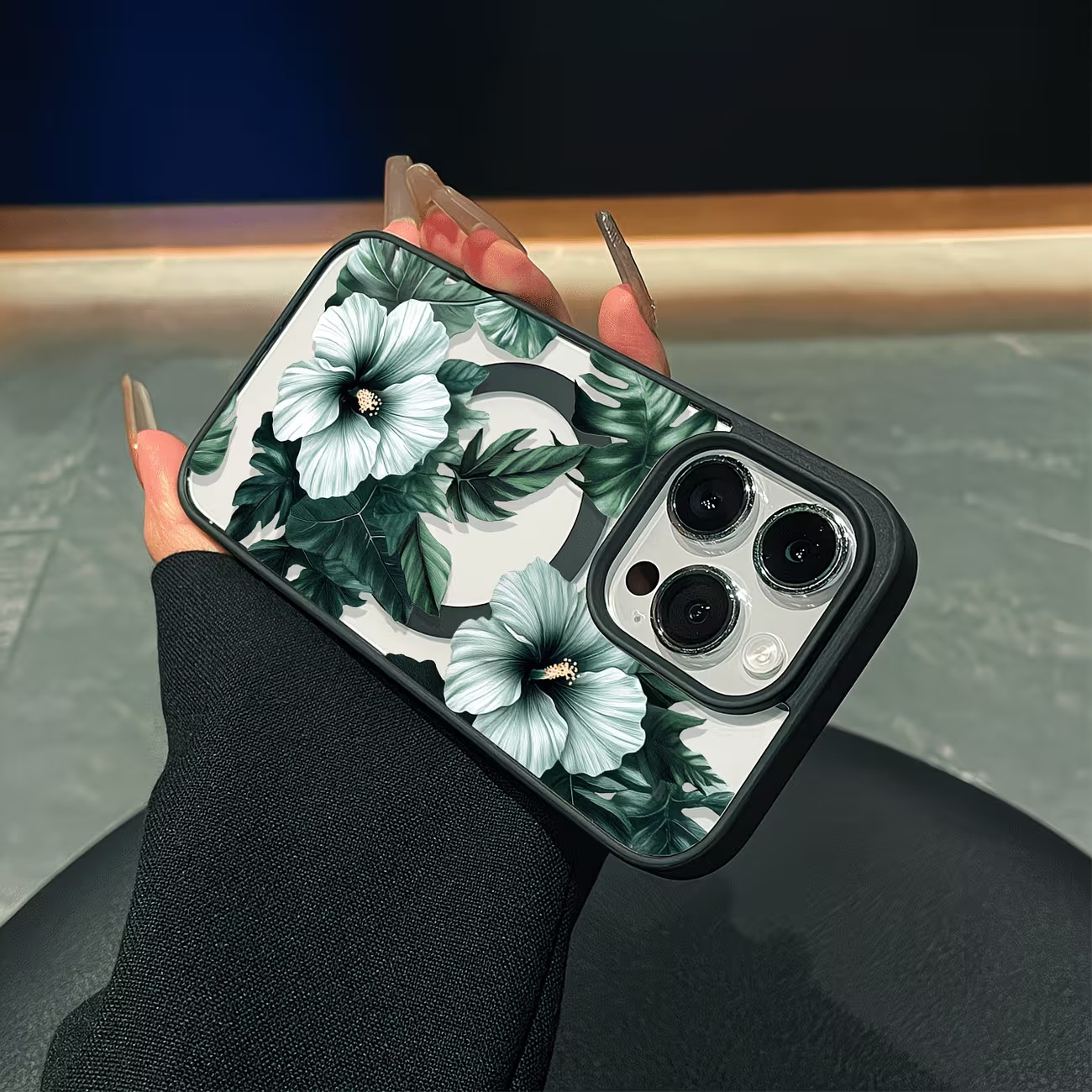 غطاء هاتف شفاف بتصميم زهور خضر - مراجعة Phone Cases Xr Iphone وسعره